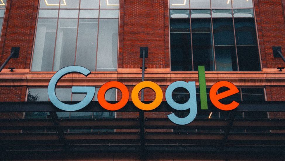 google building signage in urban setting